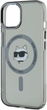 Панель Karl Lagerfeld IML Metal Choupette Head MagSafe do Apple iPhone 15 Black (KLHMP15SHLSCHK) - зображення 6