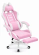 Комп'ютерне крісло Hell's HC-1039 Pink (тканина) - зображення 5