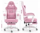 Геймерське крісло Hell's HC-1015 Pink White 5907196010989 - изображение 12