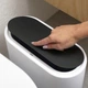 Ведро для мусора MBM HOME узкое BP-14 WHITE/BLACK пластиковое белое/черное - изображение 11