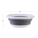 Миска складана MBM HOME KP-76 S WHITE/GRAY біло-сіра - зображення 5