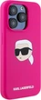 Панель Karl Lagerfeld Silicone Karl Head Print MagSafe для Apple iPhone 15 Pro Max Fuchsia (3666339257019) - зображення 4