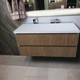 Пластикова підвісна тумба The MIX 4855 wood з пластиковою стільницею 80 см - изображение 9
