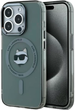 Панель Karl Lagerfeld IML Metal Choupette Head MagSafe do Apple iPhone 15 Pro Max Black (KLHMP15XHLSKCK) - зображення 1