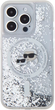 Панель Karl Lagerfeld Liquid Glitter Karl&Choupette Head Magsafe do Apple iPhone 15 Pro Transparent (KLHMP15LLGKCSGH) - зображення 3