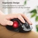 Мышь для трекбола для левой руки ELECOM EX-G, беспроводная USB 2,4 ГГц, эргономичная - изображение 5