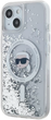 Панель Karl Lagerfeld Liquid Glitter Karl Head Magsafe do Apple iPhone 15/14/13 Transparent (KLHMP15SLGKISGH) - зображення 3