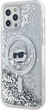 Панель Karl Lagerfeld Liquid Glitter Choupette Head Magsafe для Apple iPhone 12/12 Pro Transparent (KLHMP12MLGCHSGH) - зображення 2