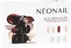 Zestaw lakierów hybrydowych do paznokci Neonail Golden Muse Blushing Red 3 ml + Sunset Nude 3 ml + Blush Flush 3 ml + Naklejki Metallic Gold 1 szt (5904553697418) - obraz 2