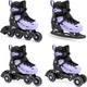 Łyżworolki regulowane 4w1 Spokey 4ONE 34-38 944650 Czarno-fioletowe (5905339446503) - obraz 2