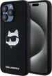 Etui plecki Karl Lagerfeld Silicone Choupette Head MagSafe do Apple iPhone 15 Pro Max Black (3666339257293) - obraz 1