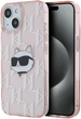 Панель Karl Lagerfeld IML Choupette Head & Monogram для Apple iPhone 13/14/15 Pink (KLHCN61HKLPCHP) - зображення 1