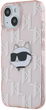 Панель Karl Lagerfeld IML Choupette Head & Monogram для Apple iPhone 13/14/15 Pink (KLHCN61HKLPCHP) - зображення 2