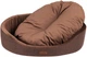 Legowisko dla psów Amiplay Siena owalne S Brązowe (5907563299122) - obraz 3