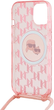 Etui Karl Lagerfeld IML Crossbody Monogram Karl & Choupette do Apple iPhone 13/14/15 Pink (KLHMP15SHCKCKLCP) - obraz 6