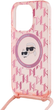 Etui Karl Lagerfeld IML Crossbody Monogram Karl & Choupette Head MagSafe do Apple iPhone 15 Pro Max Pink (KLHMP15XHCKCKLCP) - obraz 5