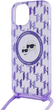 Etui Karl Lagerfeld IML Crossbody Monogram Karl & Choupette do Apple iPhone 13/14/15 Purple (KLHMP15SHCKCKLCU) - obraz 4