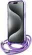 Etui Karl Lagerfeld IML Crossbody Monogram Karl & Choupette Head MagSafe do Apple iPhone 15 Pro Purple (KLHMP15LHCKCKLCU) - obraz 3
