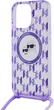 Etui Karl Lagerfeld IML Crossbody Monogram Karl & Choupette Head MagSafe do Apple iPhone 15 Pro Purple (KLHMP15LHCKCKLCU) - obraz 4
