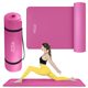 Коврик (мат) спортивный 4FIZJO NBR 180 x 60 x 1.5 см для йоги и фитнеса Pink (P-5905973405669) - изображение 1