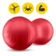 М'яч для фітнесу (арахіс) 4FIZJO Air Ball Peanut 45 x 90 см Anti-Burst Red (P-5907739318558) - зображення 2