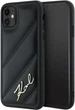 Панель Karl Lagerfeld Diagonal Quilted Script для Apple iPhone 11/Xr Black (KLHCN61PQDSMGK) - зображення 1