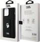 Etui Karl Lagerfeld Gripstand Saffiano Choupette Pin do Apple iPhone 13 Pro Max Black (KLHCP13XGSACHPK) - obraz 8
