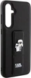 Etui Karl Lagerfeld Gripstand Saffiano Karl&Choupette Pin do Samsung Galaxy S23 FE Black (KLHCS23FEGSAKCPK) - obraz 4