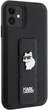 Etui Karl Lagerfeld Gripstand Saffiano Choupette Pin do Apple iPhone 15/14/13 Black (KLHCP15SGSACHPK) - obraz 4