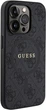 Etui Guess 4G Collection Leather Metal Logo MagSafe do Apple iPhone 15 Pro Black (GUHMP15LG4GFRK) - obraz 4