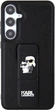Etui Karl Lagerfeld Gripstand Saffiano Karl&Choupette Pin do Samsung Galaxy S24 Plus Black (KLHCS24MGSAKCPK) - obraz 3