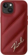 Etui Karl Lagerfeld Diagonal Quilted Script do Apple iPhone 15/14/13 Red (KLHCP15SPQDSMGR) - obraz 3