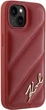 Etui Karl Lagerfeld Diagonal Quilted Script do Apple iPhone 15/14/13 Red (KLHCP15SPQDSMGR) - obraz 4