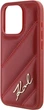 Панель Karl Lagerfeld Diagonal Quilted Script для Apple iPhone 15 Pro Max Red (KLHCP15XPQDSMGR) - зображення 6