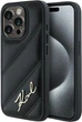 Панель Karl Lagerfeld Diagonal Quilted Script для Apple iPhone 14 Pro Max Black (KLHCP14XPQDSMGK) - зображення 1