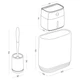 Набір аксесуарів для ванної кімнати MBM MY HOME MVM-MH-01 WHITE/GRAY білий/сірий - зображення 12