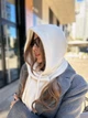 Капор жіночий ангоровий на кнопках Zefur One size білий - изображение 2