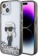 Etui Karl Lagerfeld Liquid Glitter Ikonik do Apple iPhone 15 / 14 / 13 Transparent (KLHCP15SLKKNSK) - obraz 1