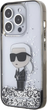 Etui Karl Lagerfeld Liquid Glitter Ikonik do Apple iPhone 15 Pro Transparent (KLHCP15LLKKNSK) - obraz 2