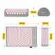 Коврик акупунктурный с валиком 4FIZJO Classic Mat Аппликатор Кузнецова Grey/Pink (P-5907739313287) - изображение 6