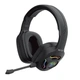 Ігрові навушники Bluetooth WALKER WBT-79 Black RGB знімний мікрофон Bluetooth 5.3 AUX - зображення 4