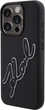 Etui plecki Karl Lagerfeld 3D Rubber Signature do Apple iPhone 15 Pro Black (3666339257569) - obraz 2