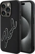 Панель Karl Lagerfeld 3D Rubber Signature для Apple iPhone 15 Pro Max Black (3666339257576) - зображення 1