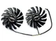 Вентилятор для видеокарты MSI RX 470 480 570 580 RX 6600 Armor (orgnl) 87 мм PLD09210S12HH (PLD09210B12HH) комплект 2 шт (№144) - изображение 1