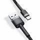 Кабель Baseus Cafule USB 2.0 to Type-C 3A 1M Черный/Серый (CATKLF-BG1) (3591) - изображение 2