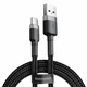 Кабель Baseus Cafule USB 2.0 to Type-C 3A 1M Черный/Серый (CATKLF-BG1) (3591) - изображение 5