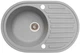 Мойка кухонная гранитная Akvatika 13 овальная 760х490 мм Серая (о-3100013) - изображение 2