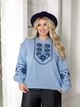 Жіночий вʼязаний светр KVITKA, колір Блакитний розмір One Size - изображение 3