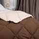 Ковдра півтораспальна 150×205 зимова особливо тепла FRIENDLY ALASKA коричнева, 450 г/м² (1-00150_27808) - зображення 4