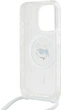 Панель Karl Lagerfeld IML Choupette Head & Cord Magsafe для Apple iPhone 14 Pro Transparent (KLHMP14LHCCHNT) - зображення 6